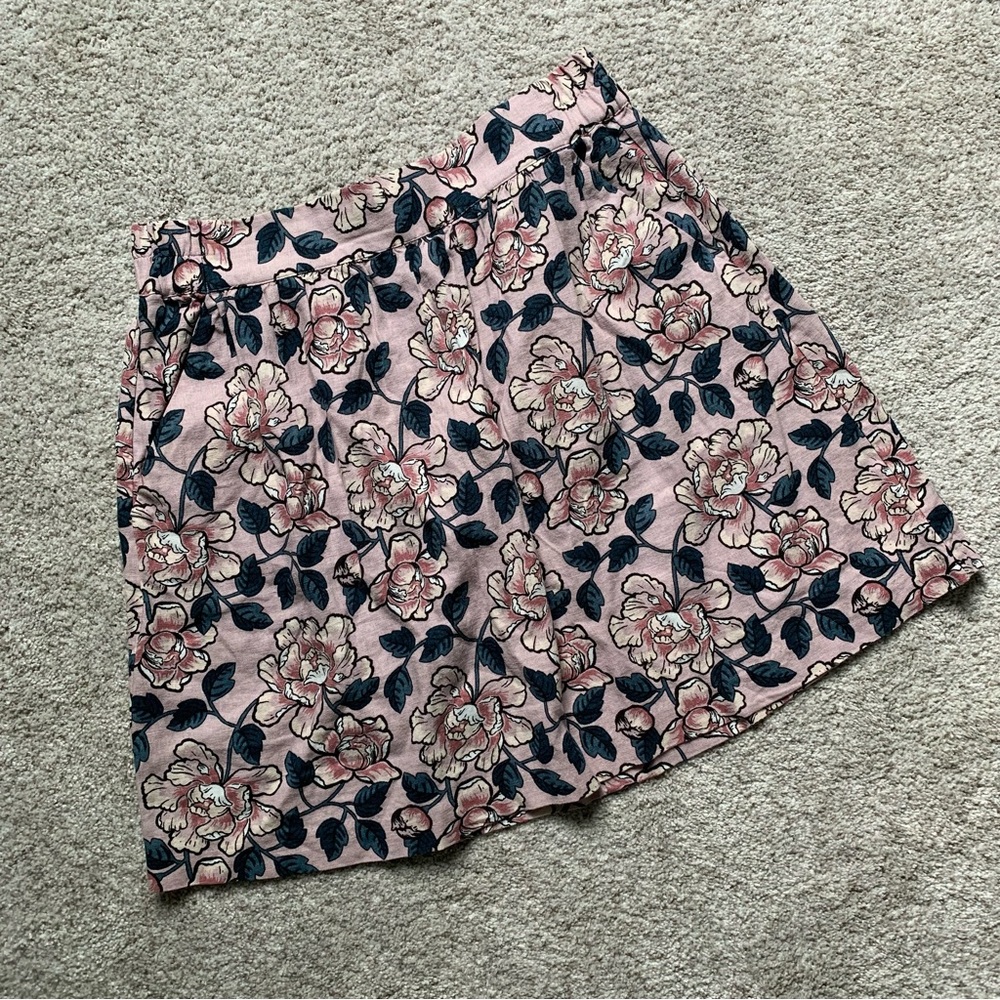 LOFT floral summer skirt women’s medium